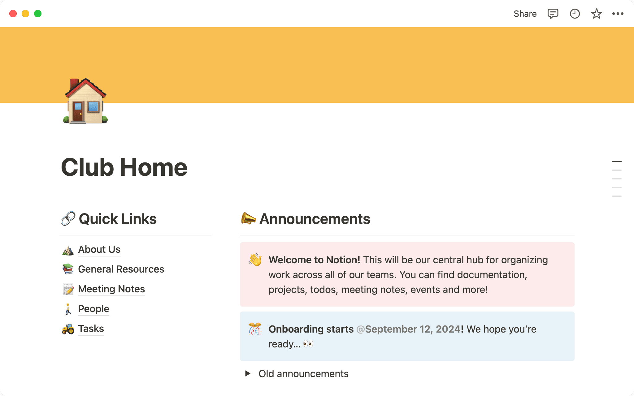 Centralize your club’s resources, projects, and events.